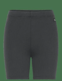 Calvin Klein Jeans WASHED WOVEN LABEL RIB SHORTS - Cycling shorts|Kvinnor Shorts
