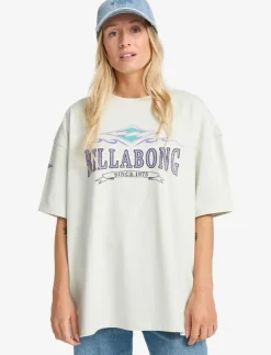 Kvinnor Billabong Toppar & T-Shirts|WAVE OUT TEE - T-Shirts