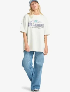 Kvinnor Billabong Toppar & T-Shirts|WAVE OUT TEE - T-Shirts