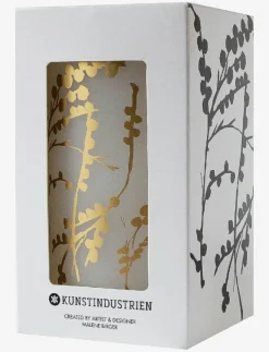 Kunstindustrien Wax Alter Candles 7x 12- Gold Wild Flowers - Blockljus| Ljus