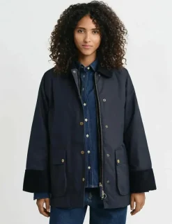 GANT WAXED COTTON DOUBLE DECKER JACKET - Utilityjackor|Kvinnor Overshirts