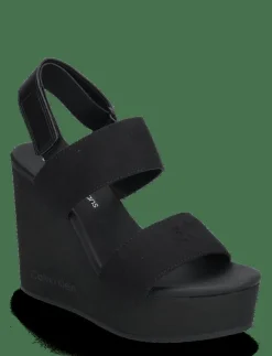 Calvin Klein WEDGE SANDAL WEBBING IN - Platåsandaler|Kvinnor Sandaler|Högklackade Skor