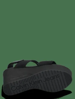 Calvin Klein WEDGE SANDAL WEBBING IN - Platåsandaler|Kvinnor Sandaler|Högklackade Skor