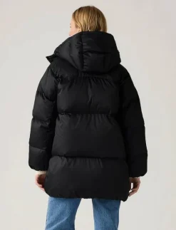 Kvinnor Levi's® Jackor & Kappor|WESTERN BUBBLE MIDI ANTHRACITE - Dunkappor