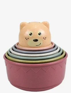 Magni Toys Wheat Straw Stacking Cups, 7 pcs. - Stapelbara klossar|Barn Babyleksaker|Babyleksaker