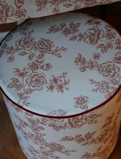 Anna + Nina Sittpuffar|Whimsical Rose Pouf - Sittpuffar