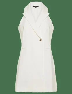 Kvinnor French Connection Kavajer|Klänningar|WHISPER HALTER BLAZER DRESS - Korta klänningar