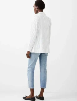 Kvinnor French Connection Kavajer|WHISPER PINSTRIPE BLAZER - Enkelknäppta kavajer