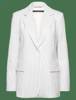 Kvinnor French Connection Kavajer|WHISPER PINSTRIPE BLAZER - Enkelknäppta kavajer