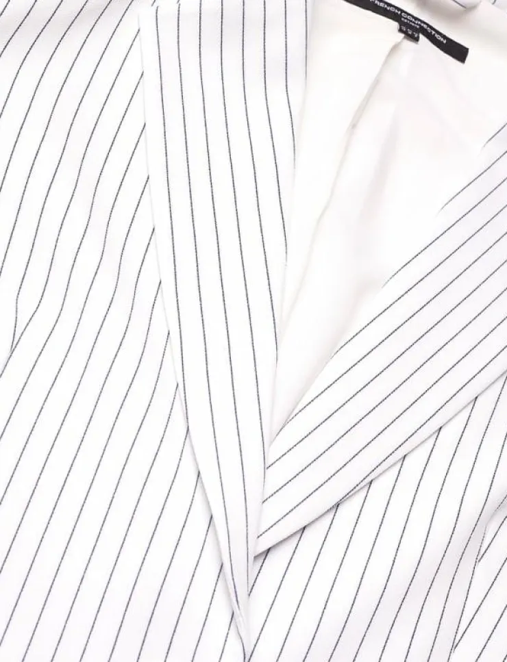 Kvinnor French Connection Kavajer|WHISPER PINSTRIPE BLAZER - Enkelknäppta kavajer