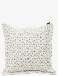 Lexington Home White/Beige Snowflake Printed Flannel Pillowcase - Örngott| Sängtextilier