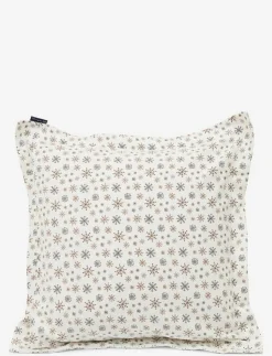 Lexington Home White/Beige Snowflake Printed Flannel Pillowcase - Örngott| Sängtextilier