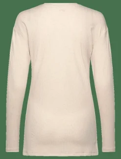 Kvinnor Rethinkit Studios Toppar & T-Shirts|Wide Rib Long Tee Merci - Långärmade tröjor