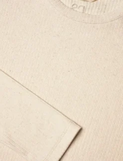 Kvinnor Rethinkit Studios Toppar & T-Shirts|Wide Rib Long Tee Merci - Långärmade tröjor