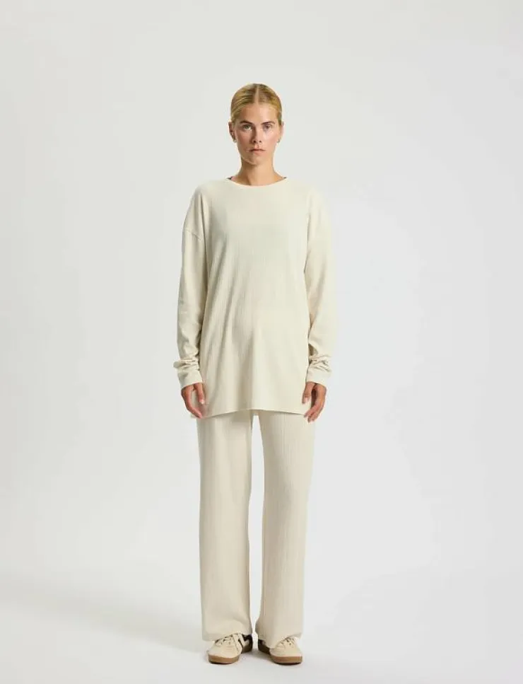 Rethinkit Studios Wide Rib Pants Merci - Sweatpants|Kvinnor Byxor|Mjukisbyxor
