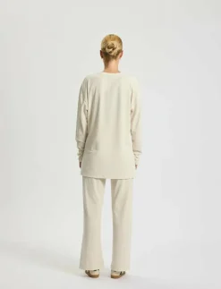 Rethinkit Studios Wide Rib Pants Merci - Sweatpants|Kvinnor Byxor|Mjukisbyxor