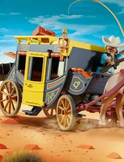 PLAYMOBIL Wild West Stagecoach - Figures|Barn Playmobil Leksaker