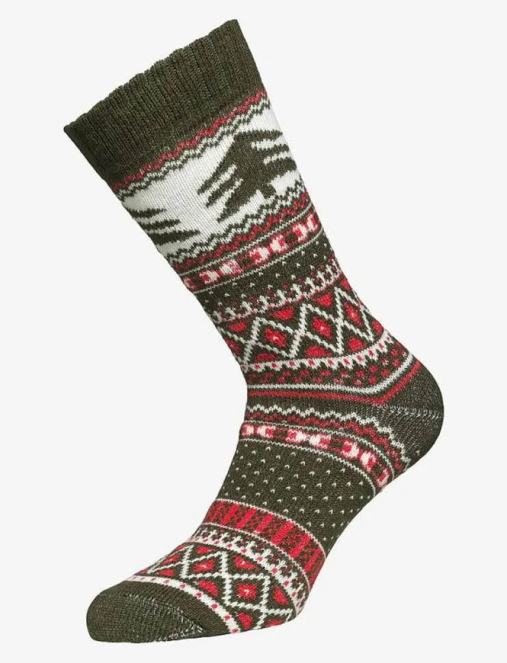 Alpacasocks&Co Winter Alpaca Tree 1-pack - Sockor|Kvinnor Strumpor|Strumpor