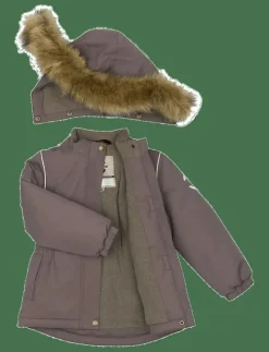 mikk-line Winter Jacket waist Solid w. Fake F - Vinterjacka|Barn Vinterkläder