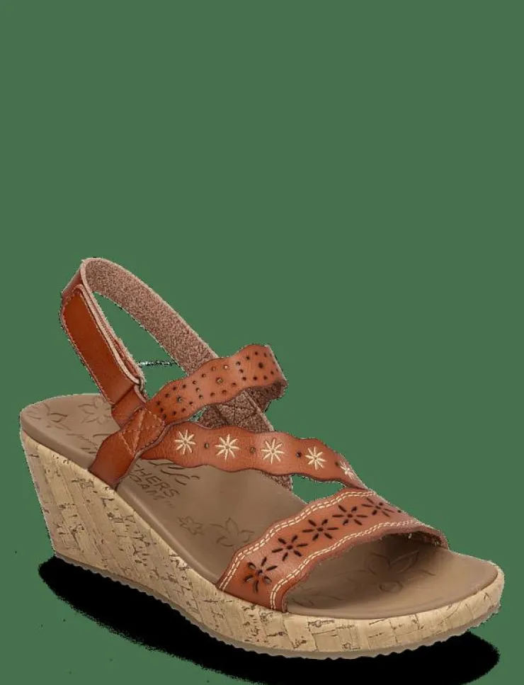 Kvinnor Skechers Sandaler|Högklackade Skor|Women BEVERLEE CHERISHED AURA - Kilklackar