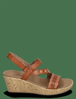Kvinnor Skechers Sandaler|Högklackade Skor|Women BEVERLEE CHERISHED AURA - Kilklackar