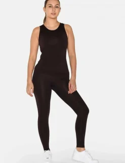 Kvinnor ZEBDIA Toppar & T-Shirts|Plus Size & Curvy|Women Seamless Tank Top "Rib" - Linnen