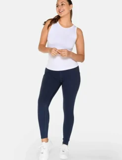 Kvinnor ZEBDIA T-Shirts & Toppar|Women Seamless Tank Top "Rib" - Linnen