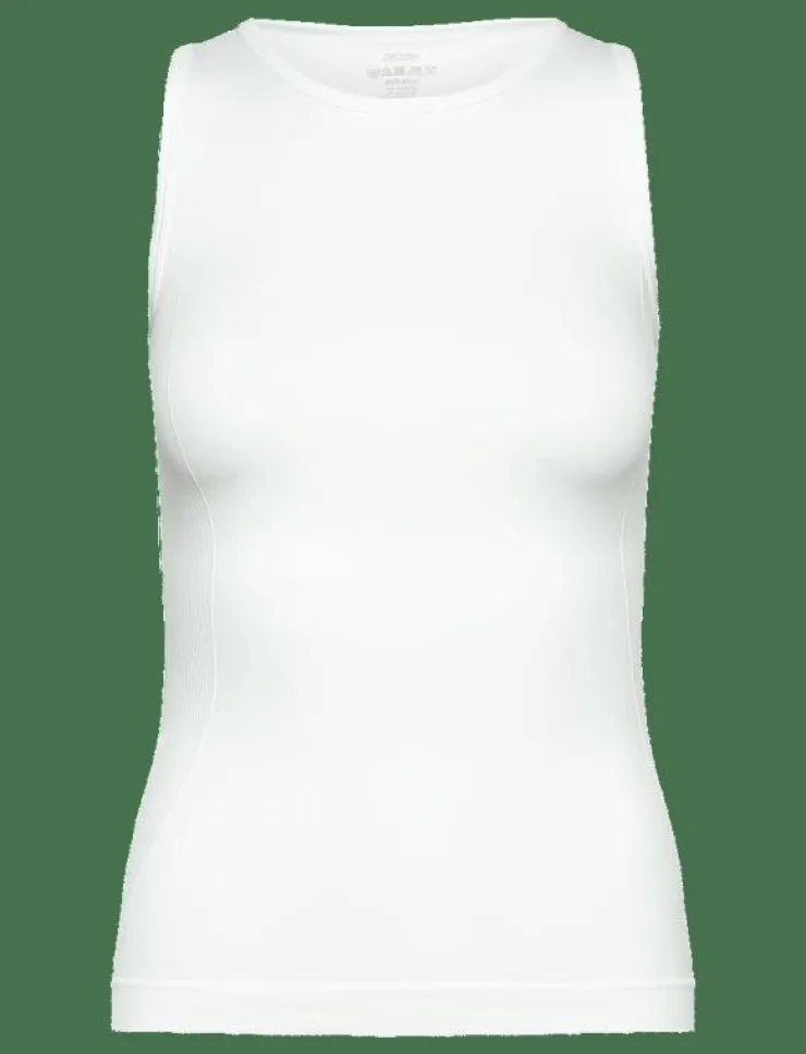 Kvinnor ZEBDIA T-Shirts & Toppar|Women Seamless Tank Top "Rib" - Linnen