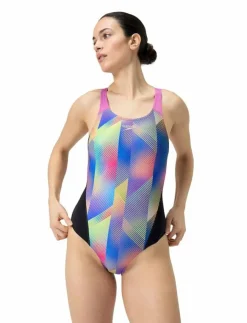 Kvinnor Speedo Badkläder|Womens Allover Digital Recordbreaker - Baddräkter