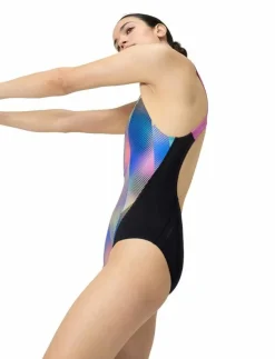 Kvinnor Speedo Badkläder|Womens Allover Digital Recordbreaker - Baddräkter