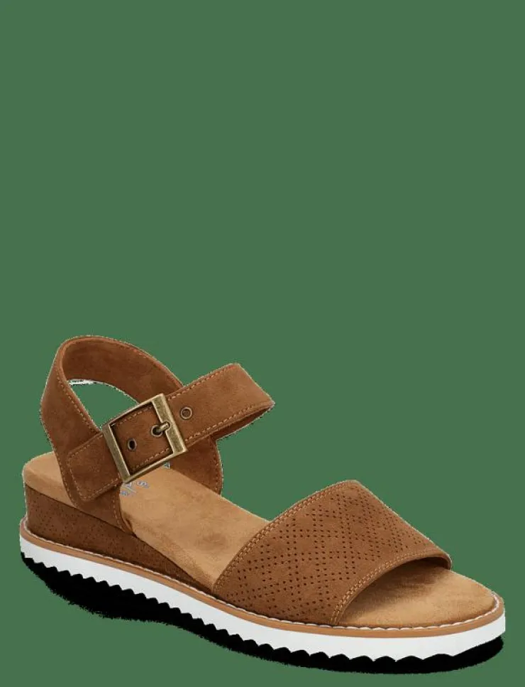 Kvinnor Skechers Sandaler|Högklackade Skor|Womens BOBS Desert Kiss Sandal - Sandaler