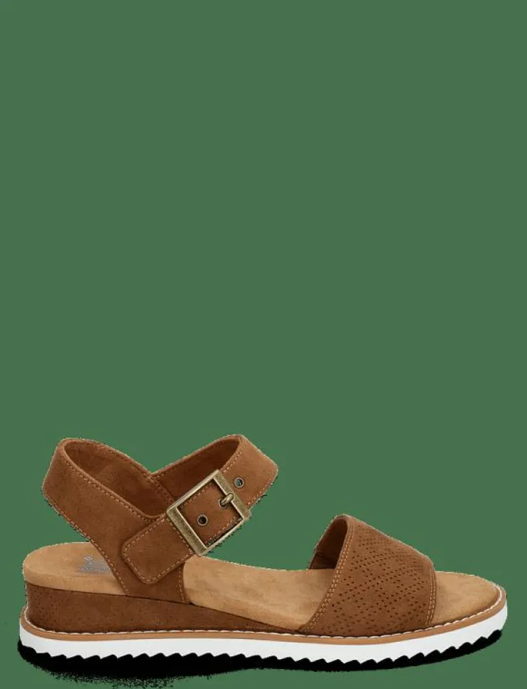 Kvinnor Skechers Sandaler|Högklackade Skor|Womens BOBS Desert Kiss Sandal - Sandaler