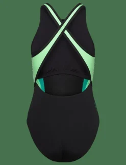 Speedo Womens High Neck Splice Cross back Swimsuit - Baddräkter|Kvinnor Badkläder