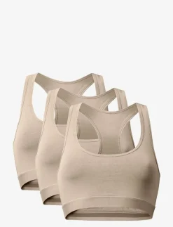 Danish Endurance Women's Organic Cotton Bralette 3-pack - Bh-linnen|Kvinnor Sport-Bh