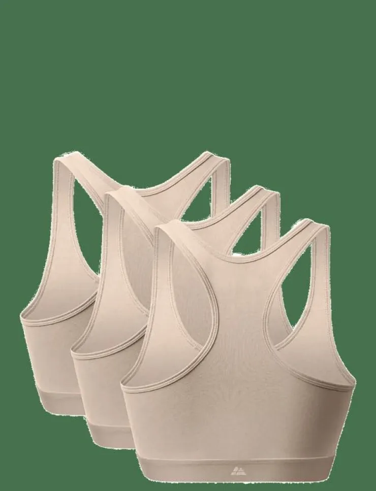 Danish Endurance Women's Organic Cotton Bralette 3-pack - Bh-linnen|Kvinnor Sport-Bh