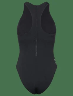 Kvinnor Speedo Badkläder|Womens Racer Zip Swimsuit with Built in Swim Bra - Baddräkter