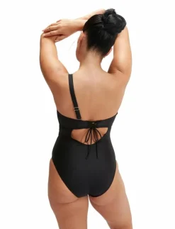Kvinnor Speedo Badkläder|Womens Shaping Asymmetric 1 Piece - Baddräkter