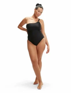 Kvinnor Speedo Badkläder|Womens Shaping Asymmetric 1 Piece - Baddräkter