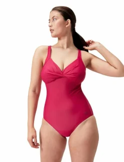 Speedo Womens Shaping Cross Knot 1 Piece - Baddräkter|Kvinnor Badkläder|Badkläder