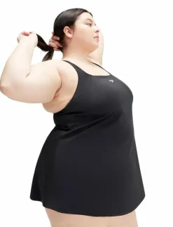 Speedo Womens Swim Dress (+) - Baddräkter|Kvinnor Badkläder|Badkläder