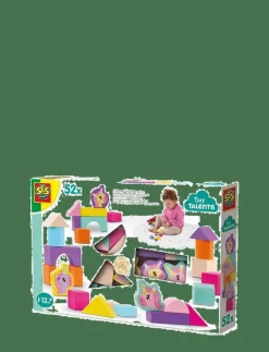 SES Creative Wooden Building Blocks - Unicorn 52 pcs - Byggklossar|Barn Klossar & Byggsatser