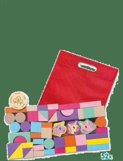 SES Creative Wooden Building Blocks - Unicorn 52 pcs - Byggklossar|Barn Klossar & Byggsatser