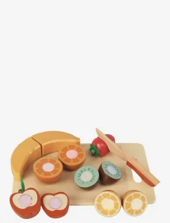 Magni Toys Wooden cutting set with fruits - Leksaksmat & Leksakstårtor|Barn Leksakskök & Tillbehör