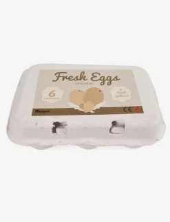 Barn Magni Toys Leksakskök & Tillbehör|Wooden eggs in an egg tray, 6 pieces - Leksaksmat & Leksakstårtor