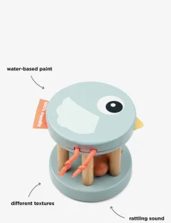 Done by Deer Wooden rattle Birdee - Interaktiva leksaker|Barn Babyleksaker|Babyleksaker