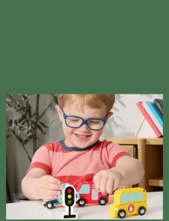 Fisher-Price Wooden Vehicle Pack - Leksaksbil|Barn Leksaksfordon & Bilar
