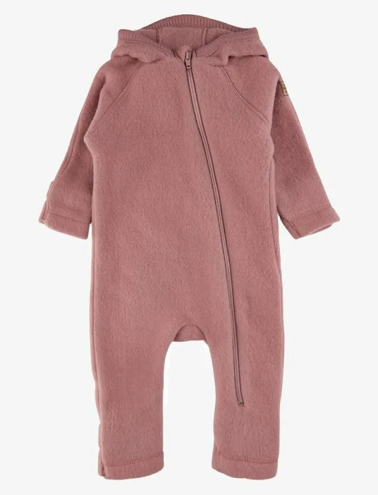 mikk-line Wool Baby suit w ears - Fleeceoverall|Barn Fleecekläder