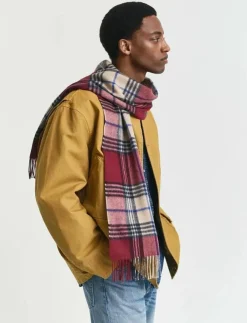 GANT WOOL CHECKED SCARF - Halsdukar| Sjalar & Halsdukar