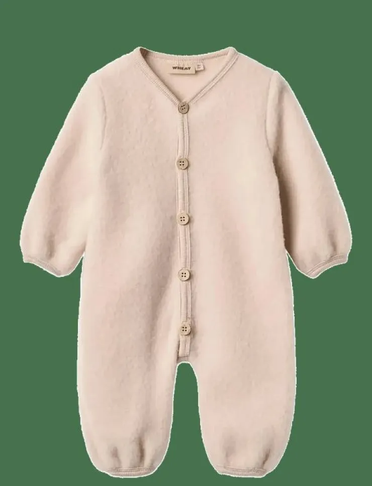 Wheat Wool Feece Suit Levi - Overaller|Barn Fleecekläder