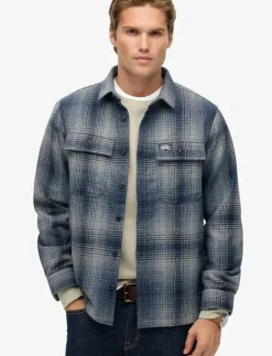 Superdry WOOL MILLER OVERSHIRT - Jackor & rockar| Overshirts